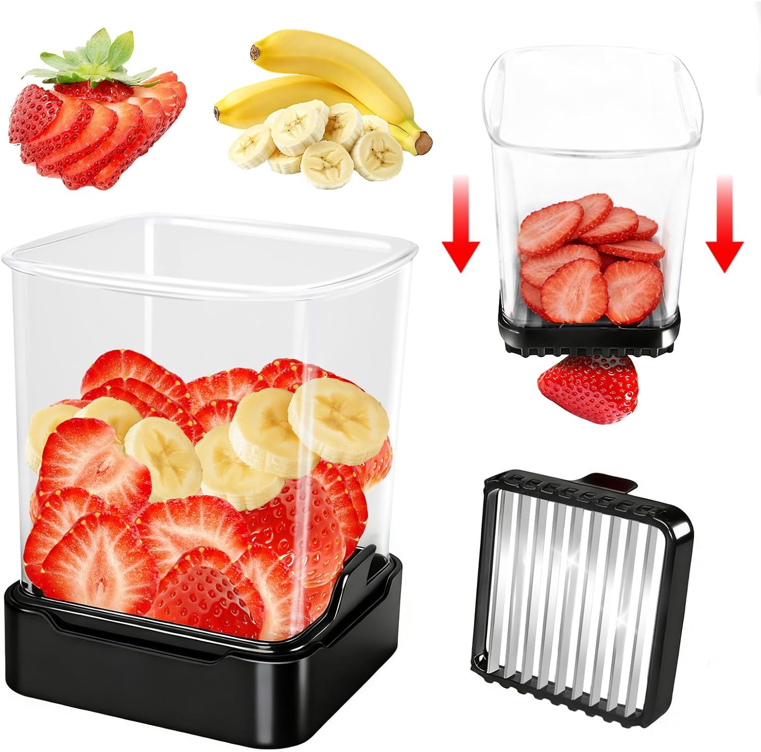 Fruit Slicer Cup for Strawberr - Meal Prep Egg 리뷰 및 가격