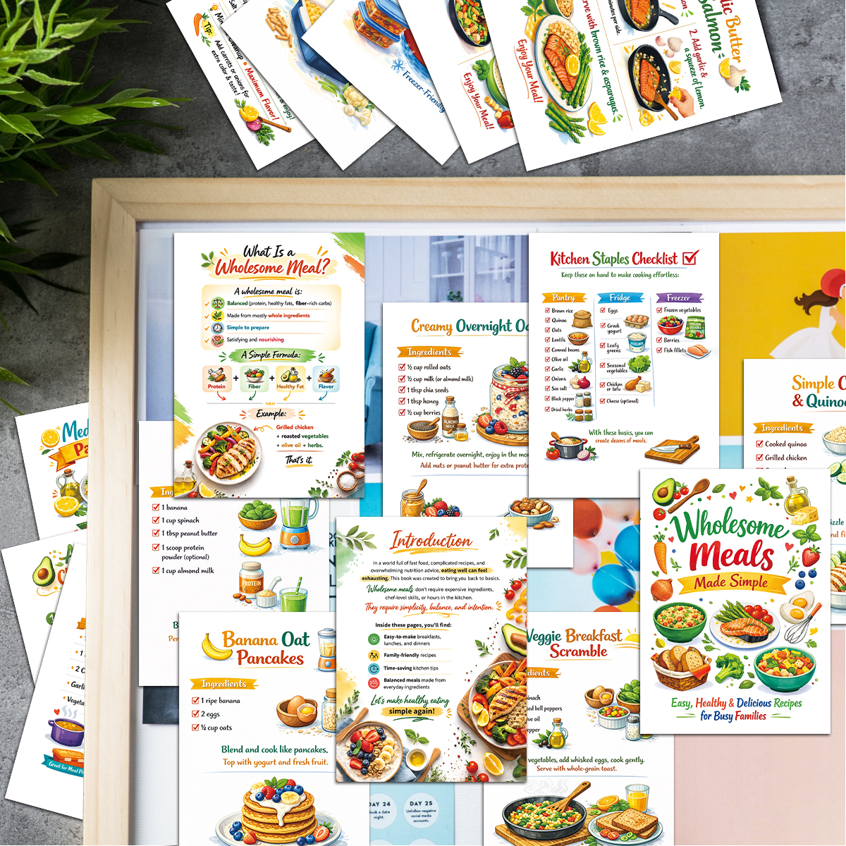 30pcs Wholesome Meals Recipe C - Meal Prep Recipes Healthy 리뷰 및 가격