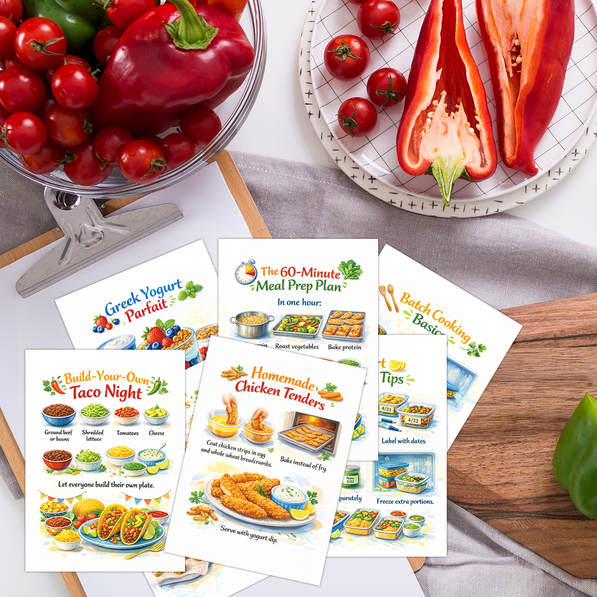 30pcs Wholesome Meals Recipe C - Meal Prep Recipes Healthy 리뷰 및 가격
