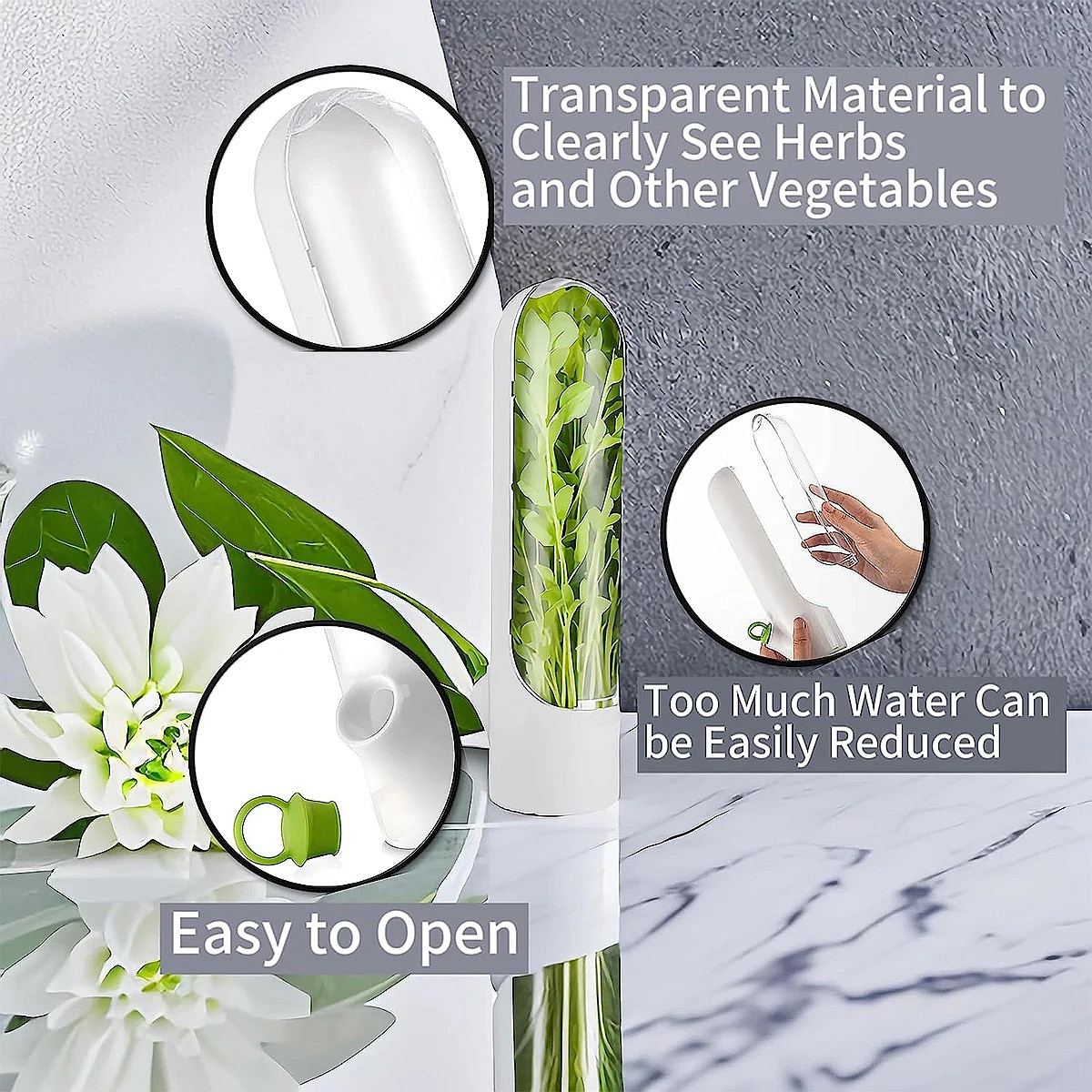 1/2/3PCS Herb Saver Storage Co - Herb Keeper Bottle 리뷰 및 가격