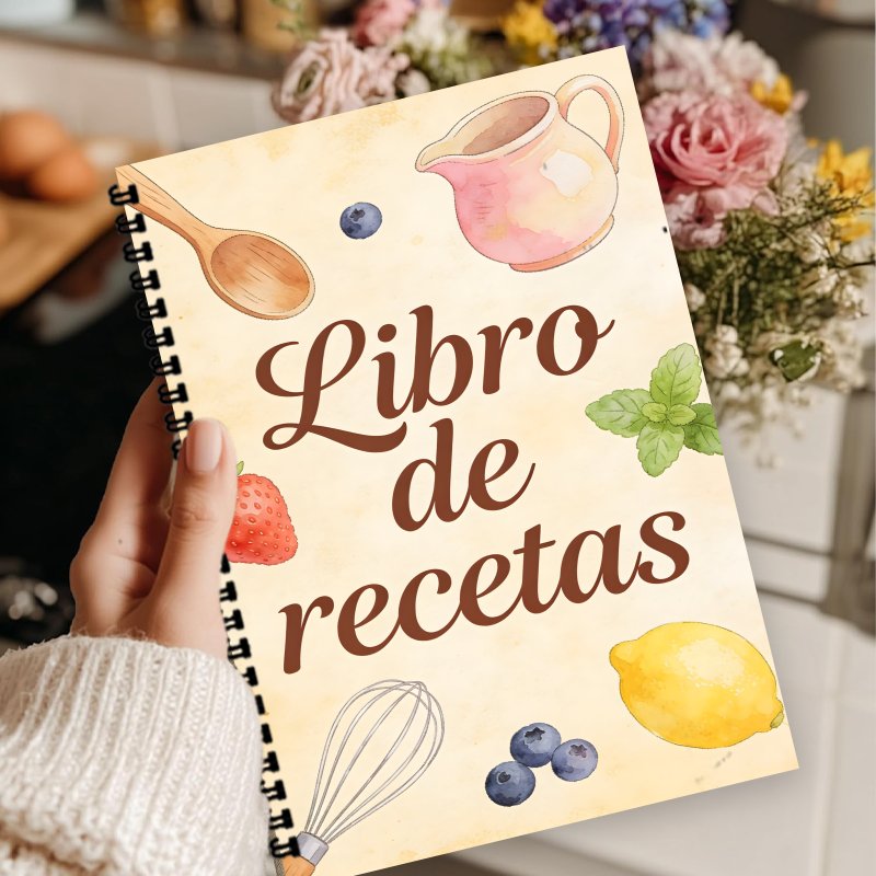 A5 Paper Spanish Recipe Book,  - Meal Prep Recipes Healthy 리뷰 및 가격