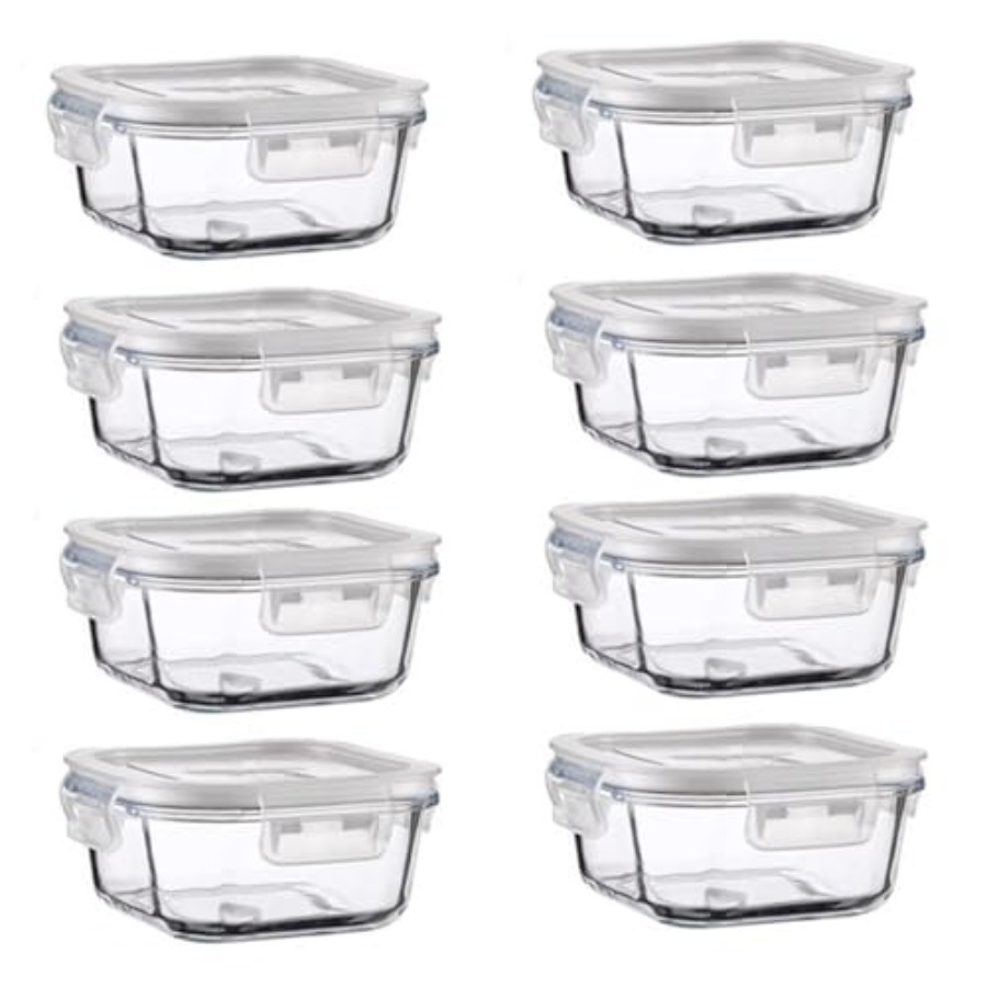 16oz Square Glass Food Storage - Meal Prep Food 리뷰 및 가격