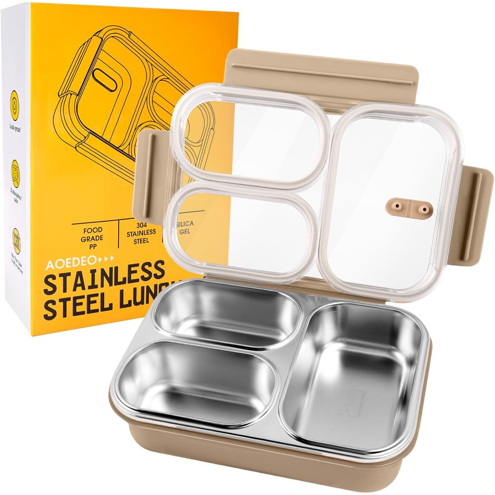 Stainless Steel Lunch Box, 3 C - Meal Prep Healthy Lunch 리뷰 및 가격
