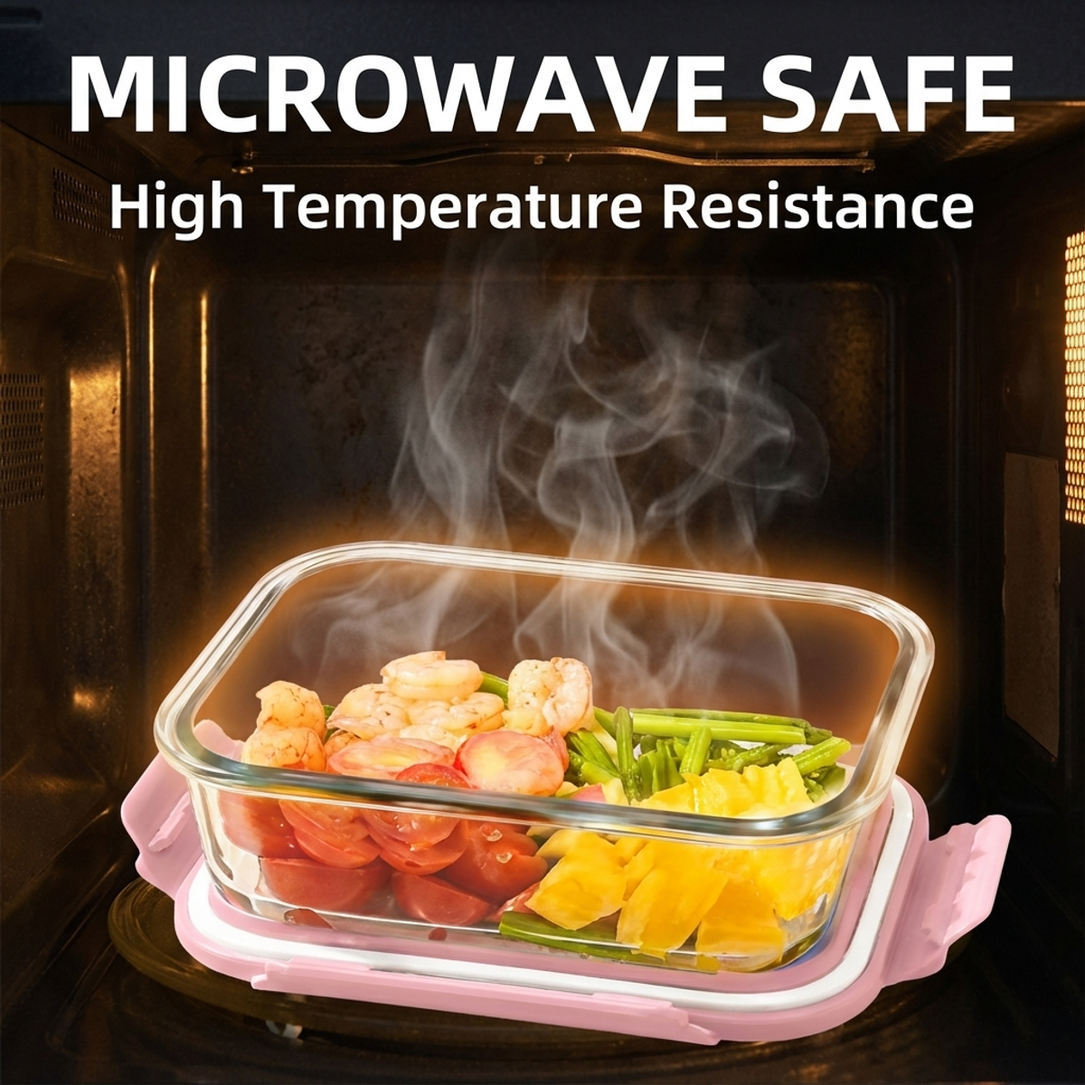 Portable Pink Glass Meal Prep  - Meal Prep Healthy Lunch 리뷰 및 가격
