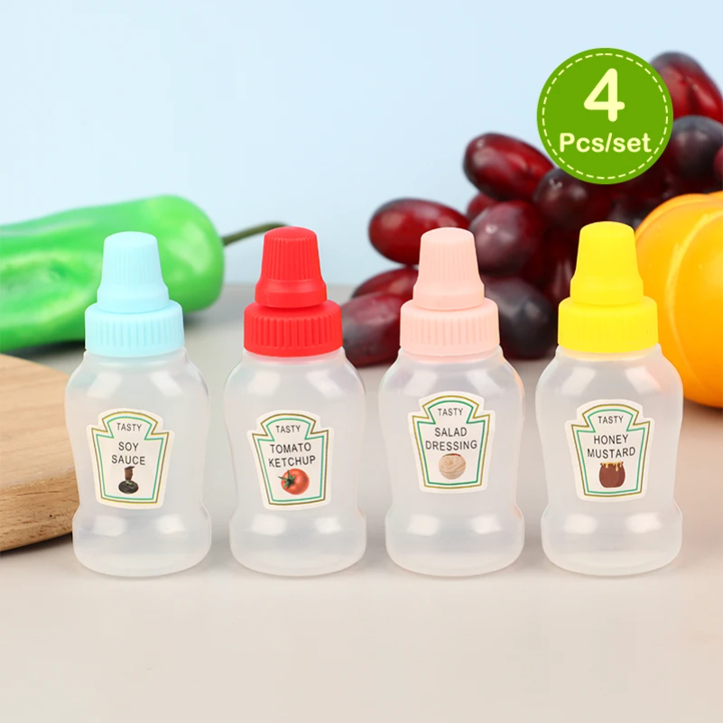 4Pcs/set Mini Sauce Bottle Ket - Herb Keeper Bottle 리뷰 및 가격