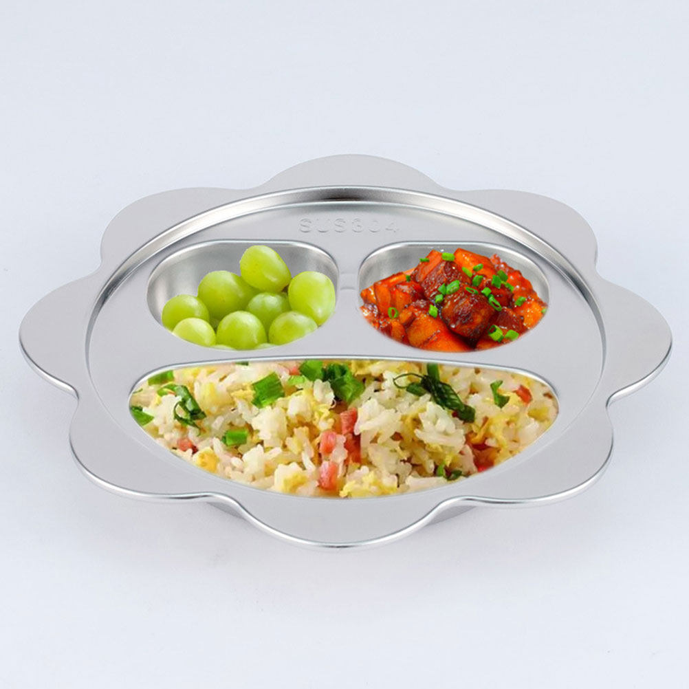 Stainless Steel Divided Plate  - Meal Prep Food 리뷰 및 가격
