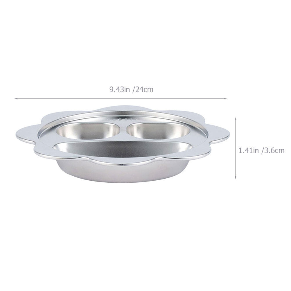 Stainless Steel Divided Plate  - Meal Prep Food 리뷰 및 가격