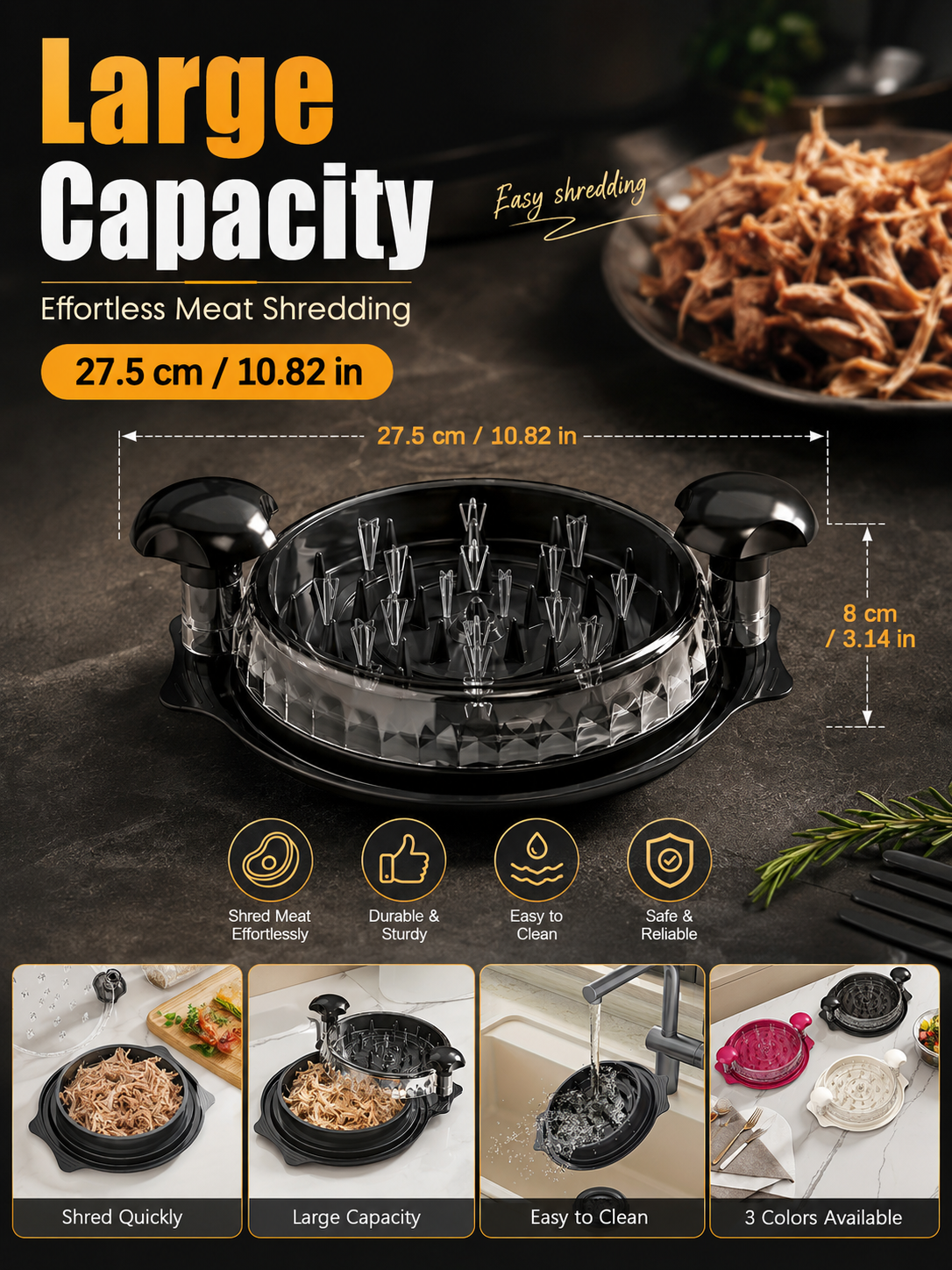 Multifunctional Chicken Shredd - Meal Prep Manual 리뷰 및 가격