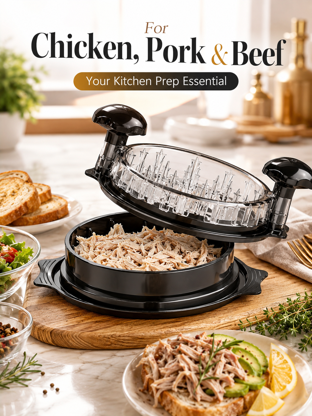 Multifunctional Chicken Shredd - Meal Prep Manual 리뷰 및 가격