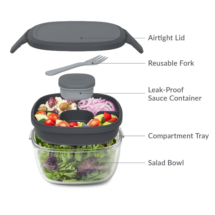 Versatile 5-Compartment Salad  - Meal Prep Healthy Lunch 리뷰 및 가격